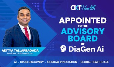 AKT Health President Aditya Tallapragada Appointed to Advisory Board of DiaGen AI,