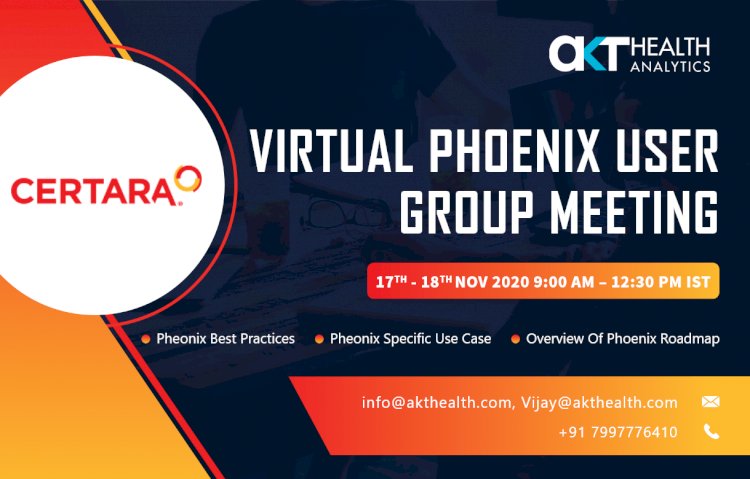 Certara's India Virtual Phoenix User Group Meeting